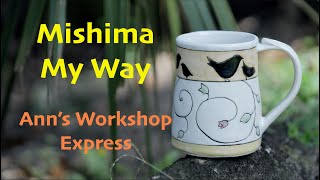 How To make Mishima Pottery  Without the Mess [upl. by Alet]