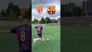 FC Barcelona VS Monaco en FUTGOLF [upl. by Vinaya588]