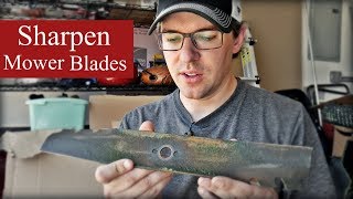 How I Sharpen Lawn Mower Blades [upl. by Ferrigno]