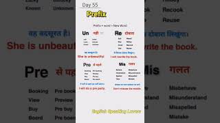 suffixes and prefixes l prefixes examples l grammar rules l English Speaking Lovers shorts l [upl. by Xymenes]