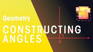 Constructing Angles  Geometry  Maths  FuseSchool [upl. by Einaffets]