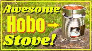 Awesome Hobo Stove  Old Miners Design [upl. by Ecirrehs]