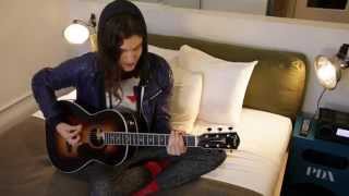 BØRNS performs quotElectric Lovequot in bed  MyMusicRX Bedstock 2015 [upl. by Eat]