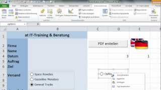 Excel  Formulare mit Optionsschaltern [upl. by Atela377]