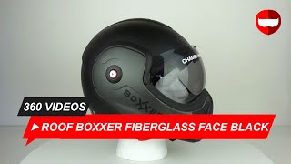 ROOF Boxxer Fiberglass Face Black Matt Titan Helmet Unboxing  ChampionHelmetscom [upl. by Nile]