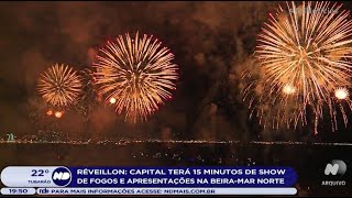 Réveillon Florianópolis terá 15 minutos de show de fogos e apresentações na BeiraMar Norte [upl. by Suedaht]