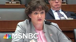 CouponCutting Congresswoman Stumps Big Bank CEO  The Last Word  MSNBC [upl. by Yasmine]