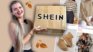 HUGE SHEIN FALL 2024 TRYON HAUL unboxing autumn clothes 🍂 [upl. by Ajad]