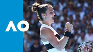 Maria Sakkari v Jelena Ostapenko match highlights 1R  Australian Open 2019 [upl. by Latouche]