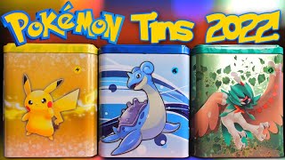 Whats Inside NEW Pokemon Stacking Tins Spring 2022 [upl. by Sathrum]