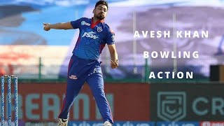 Avesh Khan Bowling Action in slow motion [upl. by Anirtak]