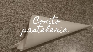 Como Hacer Cono De Papel Manteca Para CocinaPasteleria Explicado Tutorial [upl. by Moule569]