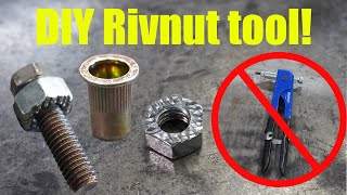 DIY Rivnut tool Homemade RivNut Nutsert tool easy to make [upl. by Earb601]