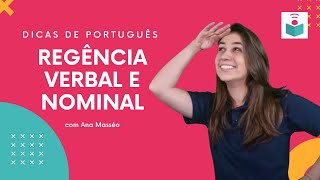 REGÊNCIA VERBAL E NOMINAL entenda o que é cada uma  Imaginie [upl. by Clemmie642]