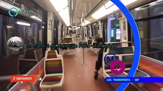 La Ligne 4 du Métro de Paris 🚇  Timelapse [upl. by Rona]