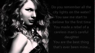 Taylor Swift Mine Lyrics [upl. by Lleraj648]