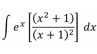 Integral of exx²  1x  1² [upl. by Ijok]