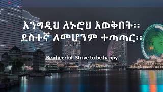 Desiderata Amharic Translation  ዴዚዴራታ በአማርኛ [upl. by Annaet939]