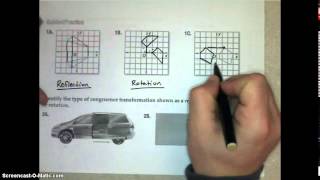 Lesson 47 Congruence Transformations Video Notes [upl. by Birk]