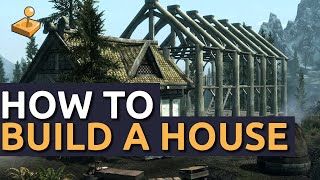 Skyrim Hearthfire DLC  How To Build a House and Find Building Materials [upl. by Athalee]