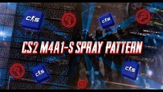 CS2 M4A1S Spray Pattern  Learn How To Control M4A1S Recoil [upl. by Llerrah936]