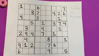 How to solve a 9x9 Sudoku for beginners [upl. by Ransom]