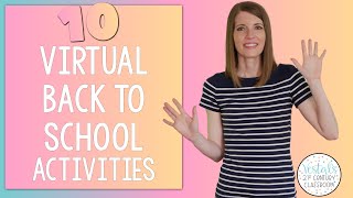 10 Virtual Back to School Activities [upl. by Vallie]