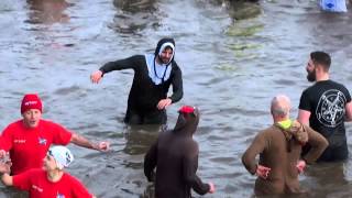 2016 New Years Day Dook Broughty Ferry Harbour Dundee Scotland [upl. by Rasla]