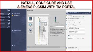 Siemens PLCSIM installation Configuration and Usage with TIA Portal  Simulate S71500 with PLCSIM [upl. by Cohette]