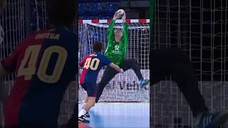 Catching a penalty 🤯 handball håndbold goalkeepersaves [upl. by Atteyek]