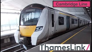 Thameslink Class 700 Trip Review  London Blackfriars to Cambridge [upl. by Sonnie]