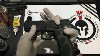 DESMONTAGEM PISTOLA TAURUS TH380 [upl. by Ruyam]