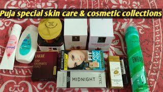 Puja special skin care amp cosmetic collectionscosmetic productmakeup [upl. by Patt]