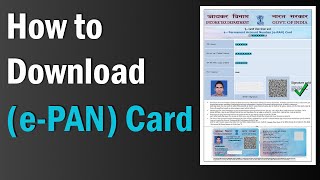 How to download ePAN Card Online  NSDL PAN Card Download  Pan card कैसे डाउनलोड करें [upl. by Llebyram453]