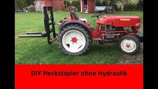 Eigenbau Hubmast für Kleintraktor  ohne Hydraulik 2 [upl. by Lipfert915]