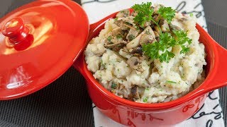 How to Make a Celeriac Mashed Potatoes with Sautéed Mushrooms [upl. by Emirac]