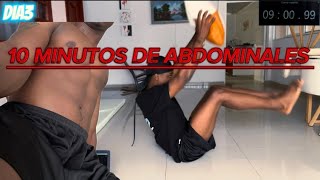 Dia330 marcando ABDOMINALES 10 minutos en casa Jackson [upl. by Eintruok325]