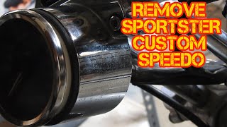 How To Remove Sportster Custom Speedometer [upl. by Mylor]