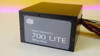 Cooler Master MasterWatt Lite 700W Power Supply Affordable yet high watts [upl. by Anirazc]