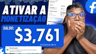 COMO ATIVAR A MONETIZAÇÃO NO FACEBOOK [upl. by Llertal979]