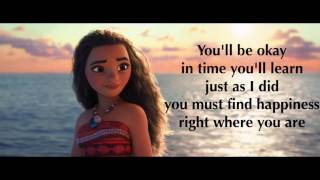 Moana  Where You Are Lyrics [upl. by Buchalter]