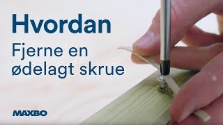 Hvordan fjerne en ødelagt skrue [upl. by Adiuqal]