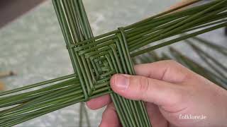 Making a St Brigid’s Cross  an Easy Step by Step Guide [upl. by Eniamzaj]