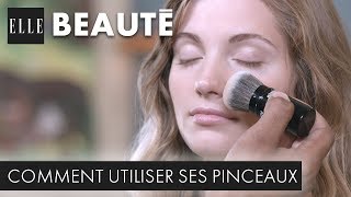 Comment utiliser ses pinceaux de maquillage┃ELLE Beauté [upl. by Derward]