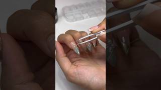 pinterest nails athome 🫧💅🏻  gel x nail tutorial gelnail gelnailtutorial gelx [upl. by Haianeb]