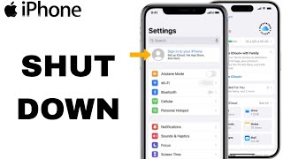 How To Shut Down On iPhone Settings [upl. by Eiltan224]