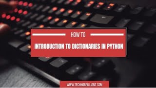 Introduction To Dictionaries in Python [upl. by Nyrtak]