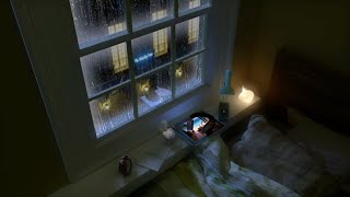 🎧 Cozy Bedroom Ambience  Rain on Window  Rain Sounds  Cozy Rain 8 Hours [upl. by De]