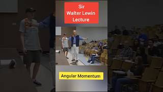 Walter Lewin Lecture Angular Momentum ytshorts shorts [upl. by Goran438]