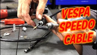 How To Change the Speedometer Cable on a Modern Vespa [upl. by Ayahsal]